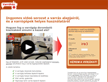 Tablet Screenshot of ingyen.varrotanfolyam.hu